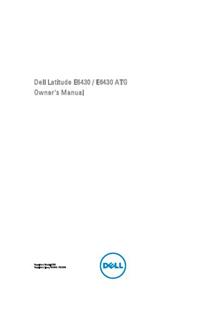 Dell Latitude E6430 manual. Camera Instructions.